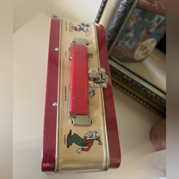 Vintage Mickey Mouse Picnic Metal Lunch Box Disney Collectible 1997 - Picture 3 of 6